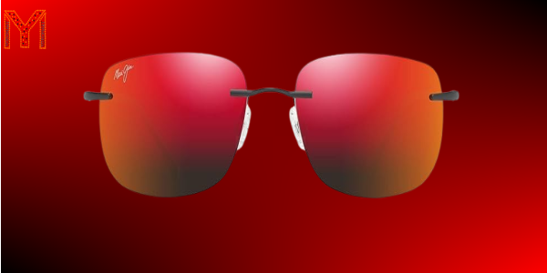 Maui Jim Womens Ohai Polarized plus2 Lenses Rectangular Sunglasses